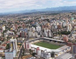 Imagem aérea da cidade de Criciúma