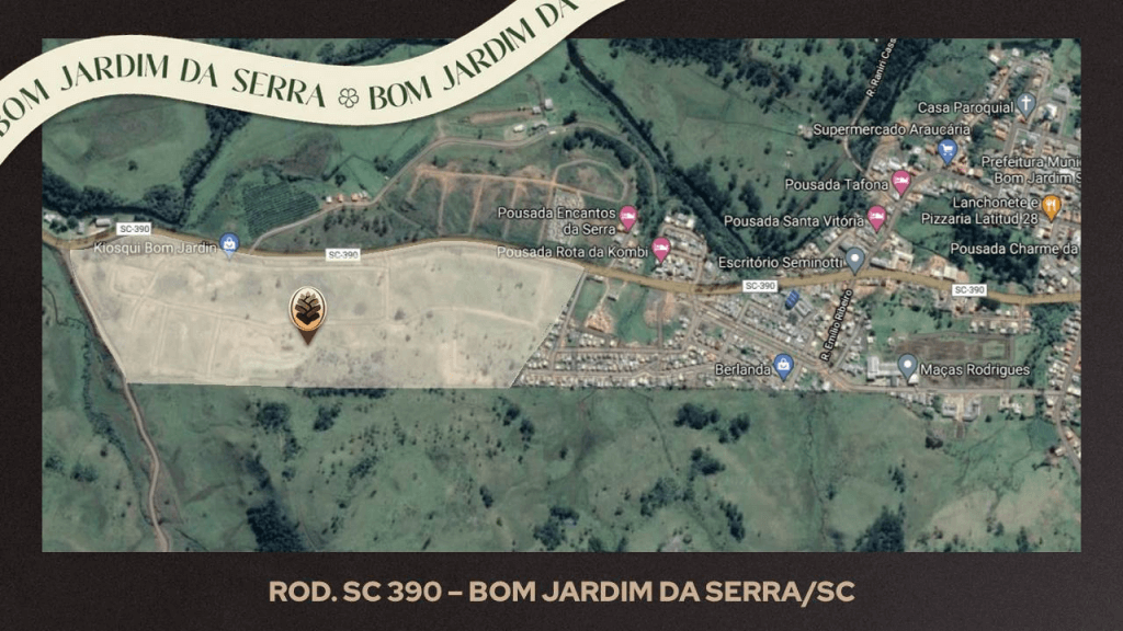 localização do empreendimento Campos da Montanha em Bom Jardim da Serra