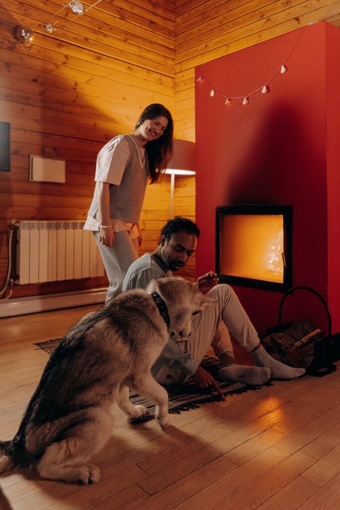 família curtindo o inverno na serra catarinense