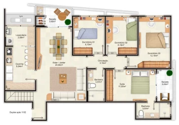 Duplex Apartamento 1102 - Inferior